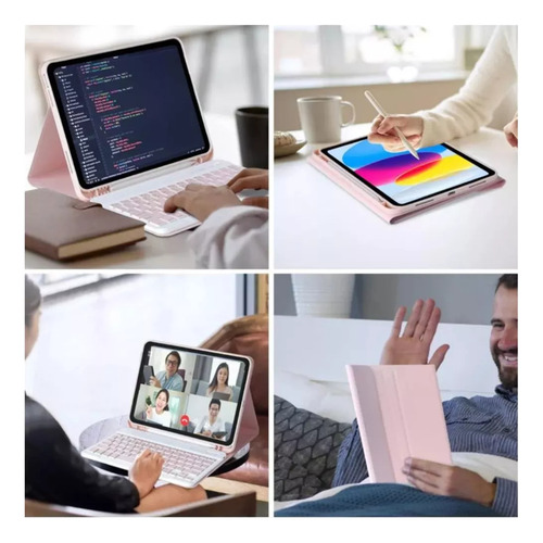 Funda + Teclado Touchpad Español Para iPad Air 11 M3 2025