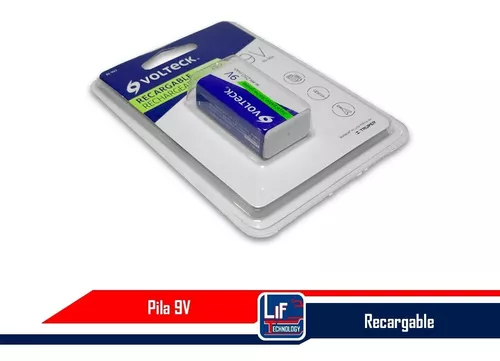 Pila de 9 V recargable uso general, 250 mAh, en blíster, Pilas Recargables,  47203