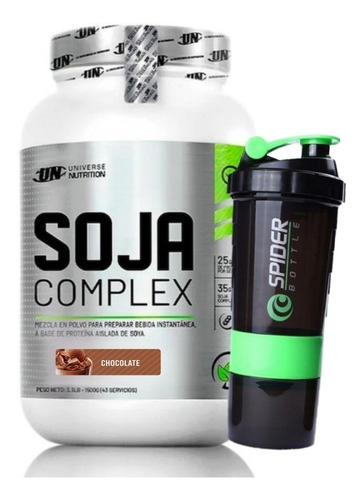 Soja Complex 1.5kg + Shaker 3 Cuerpos  ¡ Envio Gratis !