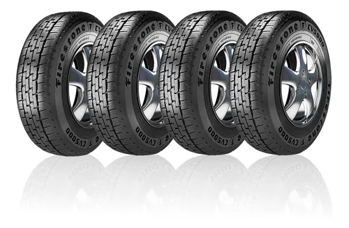 Pneu Aro 15 195/70r15c 104/102r Firestone Cv5000 Kit 4 Un