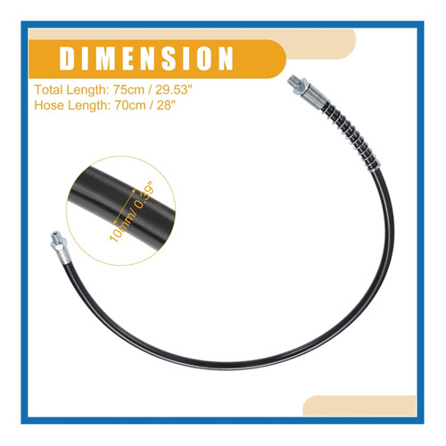 A Absopro 2pcs 28 Polegadas Universal Npt Grease Gun Trailer