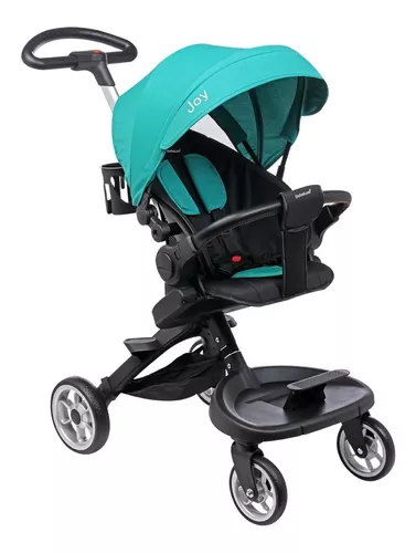 Cochecito Paseo Bebe Plegable Asiento Gira 360 Reclinable