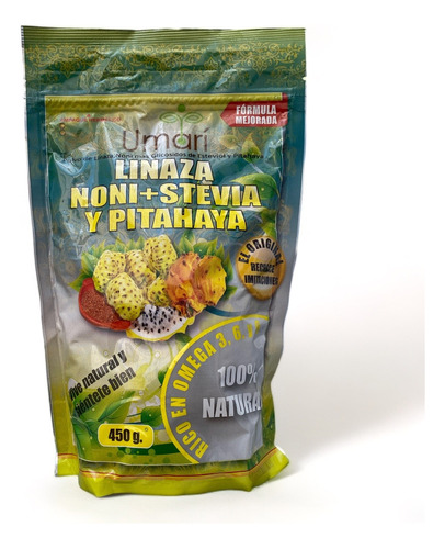 Linaza Noni Stevia Y Pitaya 450g Ecuador - g a $62