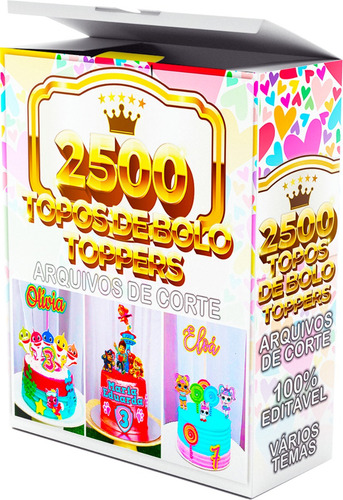 2500 Topos De Bolo - Arquivos Editáveis Incríveis