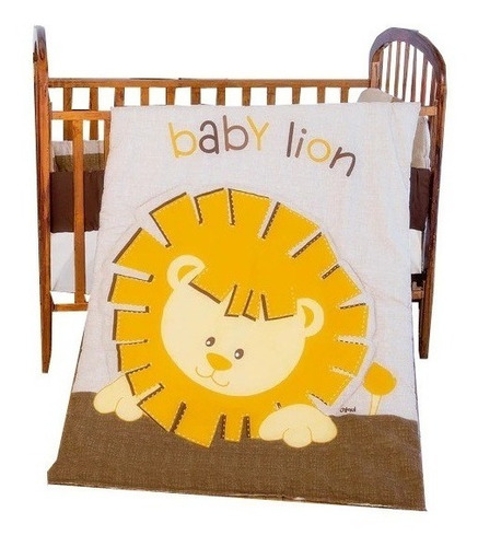 Set De Edredón Para Cuna Cama Leoncito Chiquimundo 