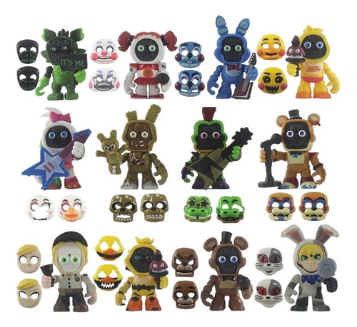 Five Nights At Freddy's Colección 12 Figuras En Bolsa