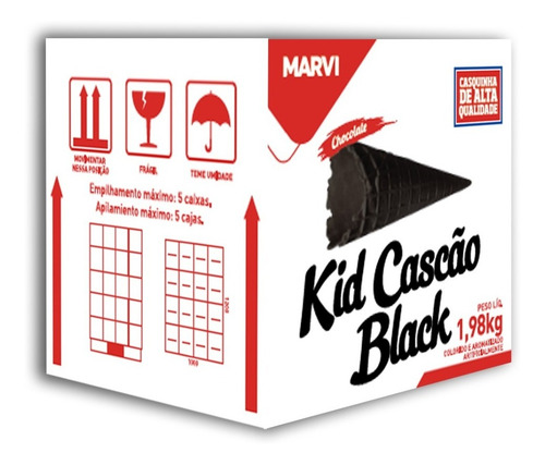 Imagem 1 de 5 de Kid Cascão Black 1,98 Kg C/120 Marvi