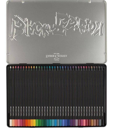 Lata Negra 36 Colores Faber Castell - Mosca