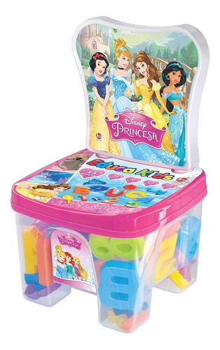 Brinquedo Cadeirinha Educadeira Letras Princesas Disney 2377 Cor Rosa
