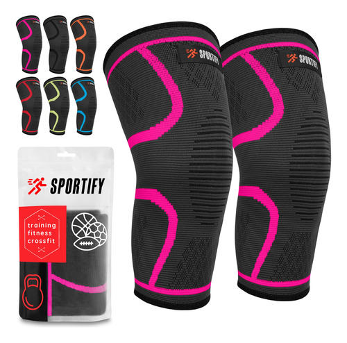 Sportify Your Knees: 2 Pack Premium Compression Sleeves - Ro