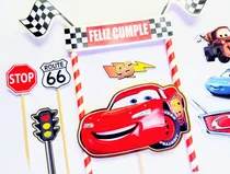 Comprar Decoración Torta Cars, Decoración Cars, Decoración Rayo Mcqu
