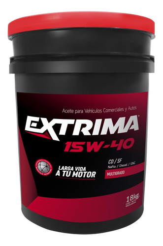 Lubricante Diesel Extrima 15w40 20lts