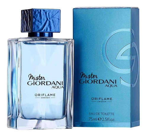 Perfume Masculino Oriflame Mister Giordani Aqua 75ml 