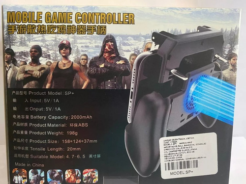 Gamepad Gatillos Ventilador Recargable Control Y Celular Sp+