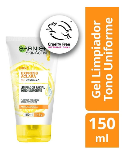 Gel Garnier Limpieza Facial Express Aclara X 150ml