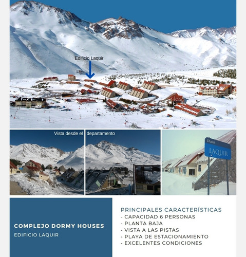 Imagen 12 de 14 de Alquiler Departamento Para 6 Personas En Las Leñas - Disponibilidad Todo El Año