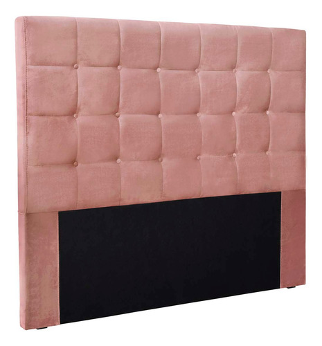 Cabeceira Polônia Spz 140cm Casal Veludo - Amarena Móveis Cor Rosa-2227