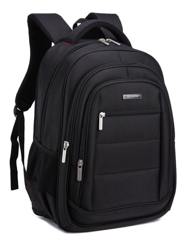 Mochila Notebook Escola Preta Masculina Resistente 14640 Cor Preto