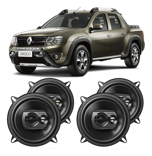 Auto Falante Duster Oroch 2015 A 2023 Pioneer 200w Rms