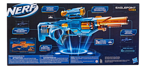 Lanzador De Dardos Nerf Elite 2. 0 Eaglepoint Rd-8 Hasbro Rd-8