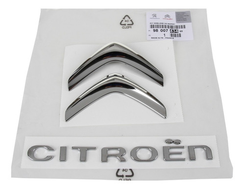 Chevron Insignia Porton Trasero Citroen C3 2011 Original