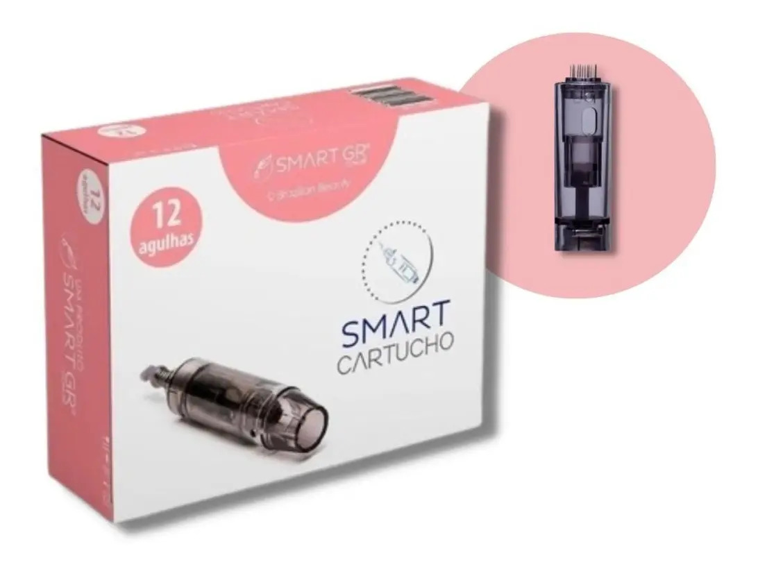 Cartucho Smart Derma Pen Preto Kit Com 10 Unidades Smart Gr
