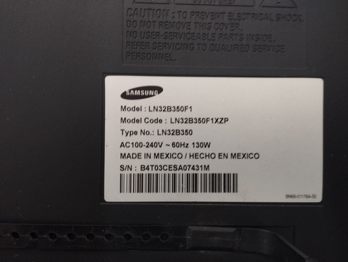 Tv Samsung 32 Para Reparar (Usado)