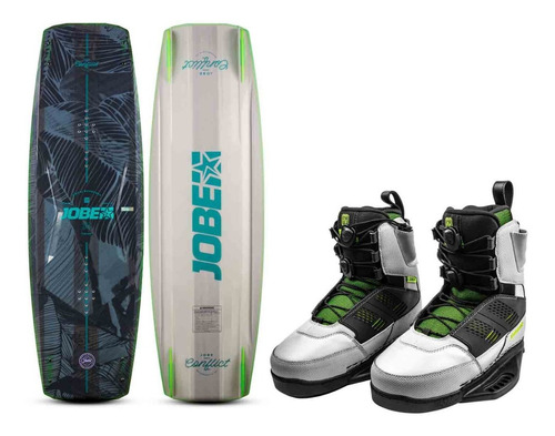 Tabla De Wakeboard Hibrida Jobe Conflict Con Botas Cerradas