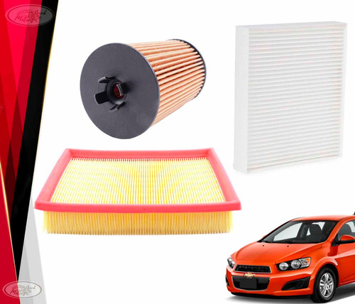 Kit Filtros Aire-polen-aceite Chevrolet Sonic 1.6 2011-2016