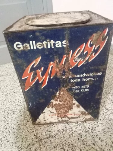 Lata Galletitas Retro Cereales Bh Cafetera Grande