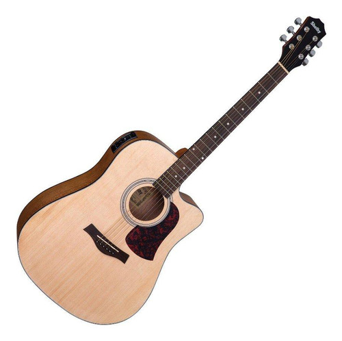 Violão Shelby Sgd193c Elétrico Folk Aço Stnt Natural Fosco