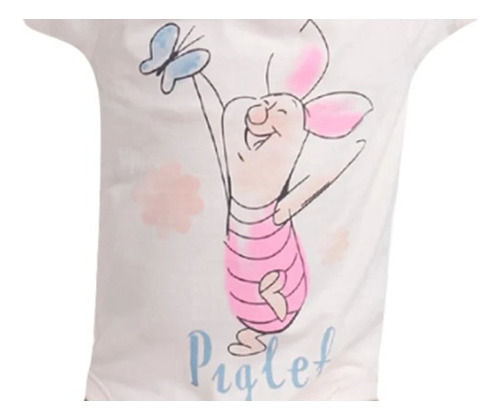 Pañalero Body Bebé Niña 100% Algodón Disney Baby Piglet 