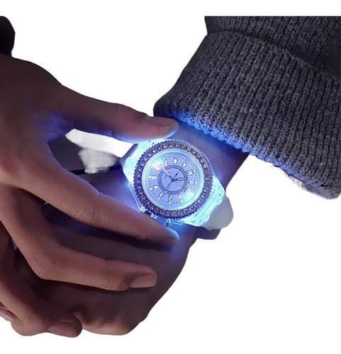 Moda Led Flash Luminoso Reloj Tendencias Personalidad