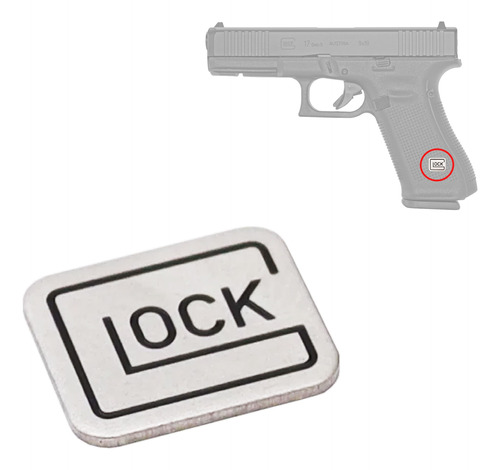 Sticker Metalica Glock Tactica Pistola Airsoft Gotcha Rifle