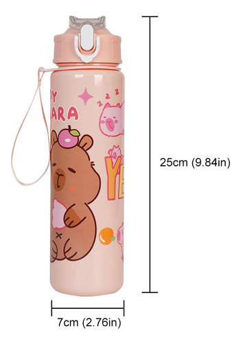 700ml Capybara Linda Taza De Agua Con Botella De Agua Viaje