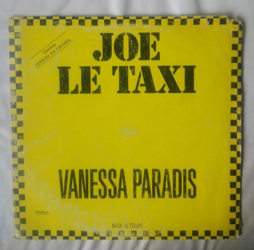 Vanessa Paradis Joe Le Taxi Vinilo Original 1988