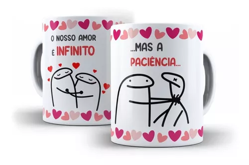 Caneca Presente Namorados Casal Amor Infinito Flork Meme