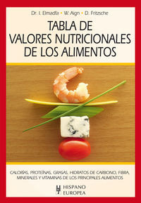 Tabla De Valores Nutricionales De Los Alimentos