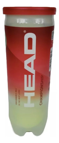 Imagen 1 de 6 de Tubo Pelotas Tenis Head Championship X 3 Cemento Ladrillo