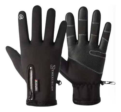 Guantes De Cuero Térmicos Impermeables Touch Para Moto/bici