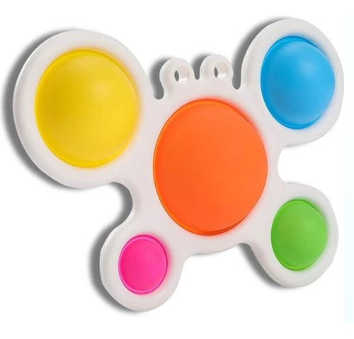 Simple Dimple Borboleta Grande Pop It Fidget Toy Anti Stress Cor Colorido