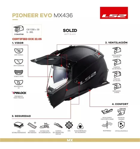 Casco cross con visor sale