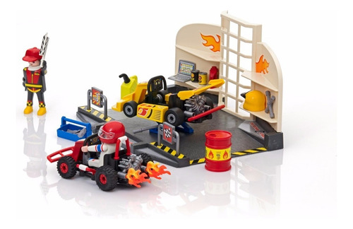 Oficina De Kart Carro De Corrida Starter Set Playmobil 6869