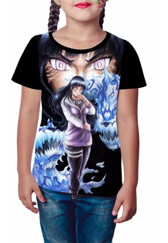 Camiseta Blusa Hinata Naruto Camisa Feminina Masculina