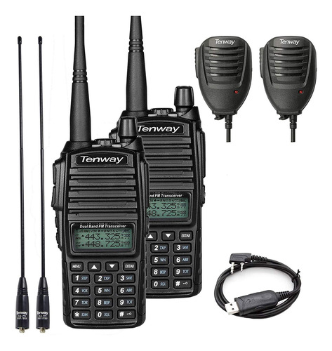 Radioaficionado Walkie Talkie Uv-82 Pro De Doble Banda De Do