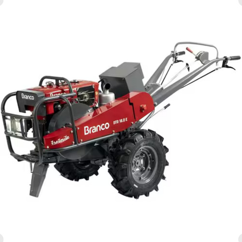 Microtrator Diesel Branco Btd18.0e 17,4hp Com Carreta 4x4