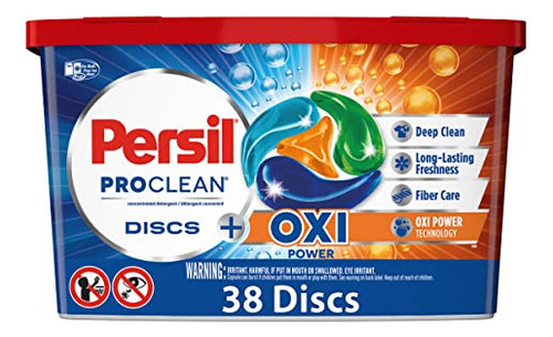 Paquetes De Detergente Para Ropa Persil Discs, Oxi, 38 Unida