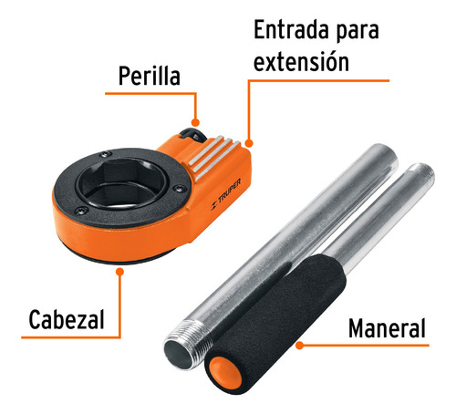 Cabezal Para Dado De Tarraja 1/2´ 3/4´ 1´ Matraca 13086