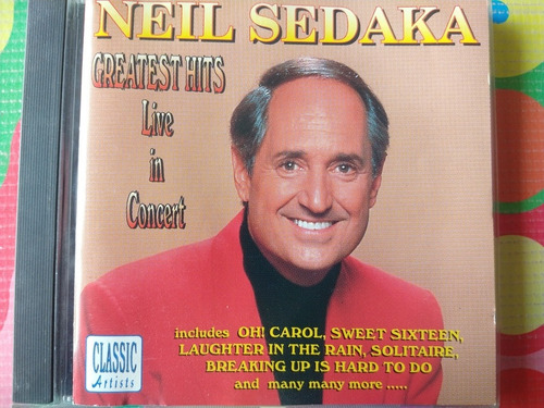 Neil Sedaka Cd Greatest Hits Live In Concert W