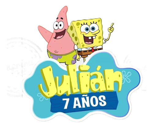 Logo Nombre Personalizado Bob Esponja